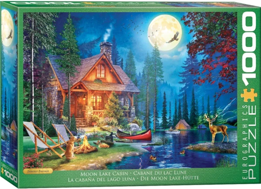 Moon Lake Cabin 1000PC PUZZLE