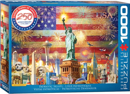 PATRIOTIC SITES 1000PC PUZZLE