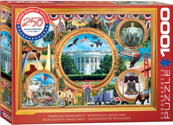 AMERICAN MONUMENTS 1000PC PUZZLE