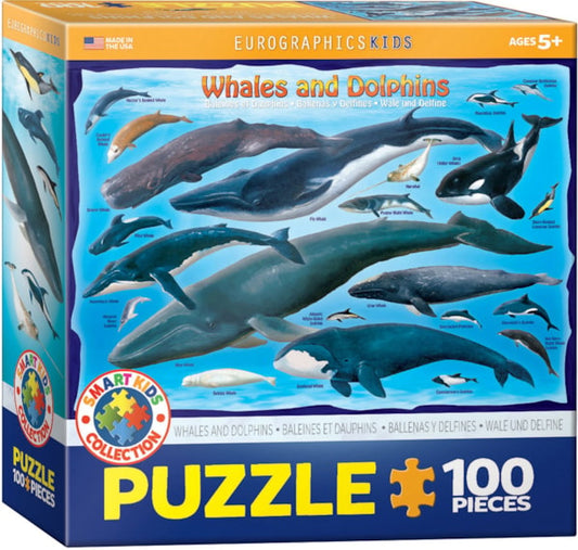 Whales & Dolphins 100PC PUZZLE