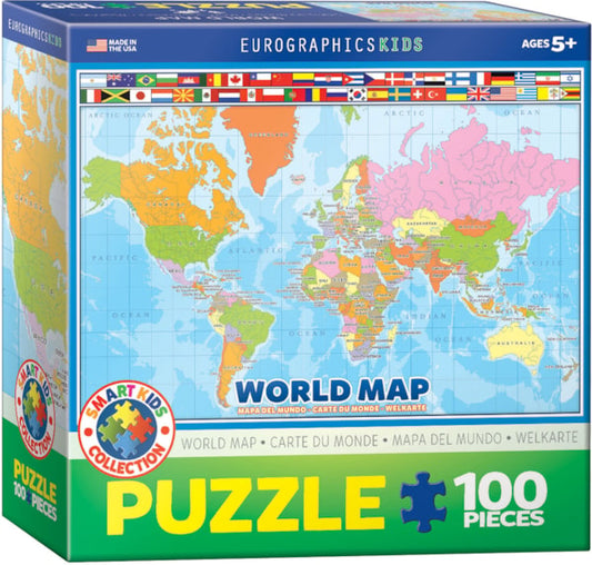 World Map 100PC PUZZLE