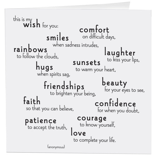 *My Wish For You Card