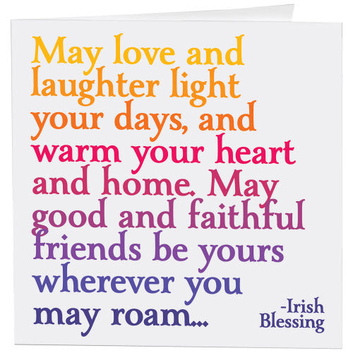 May Love and Laughter Card