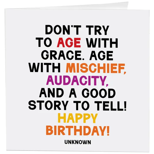 Age With Grace Card