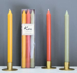 EARTHY ASST PACK OF 6 12" TAPERS