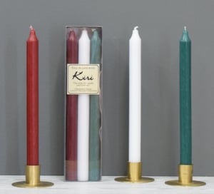 YULETIDE MIX PACK OF 6 12" TAPERS