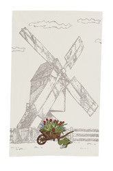 Windmill Embroidered Dishtowel