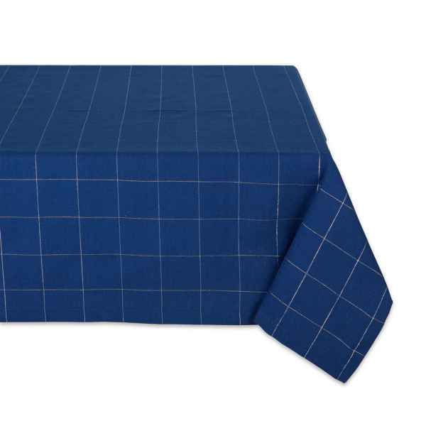 Blue Check Tablecloth 60X84