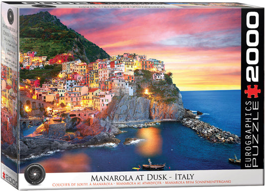 Manarola At Dusk - Italy 2000PC Puzzle