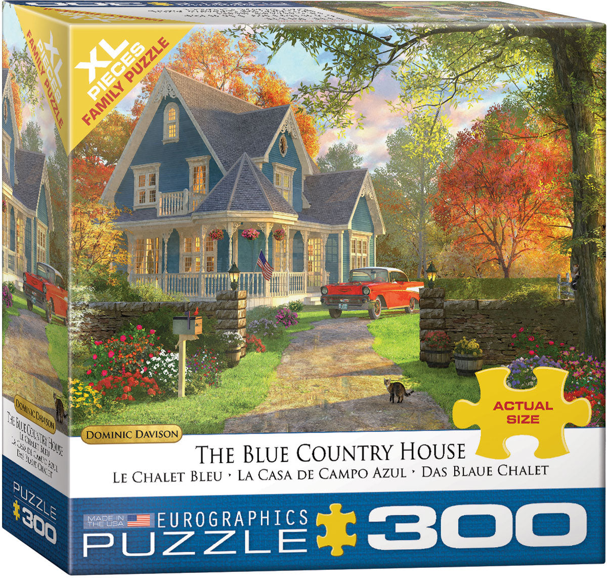 The Blue Country House 300PC PUZZLE