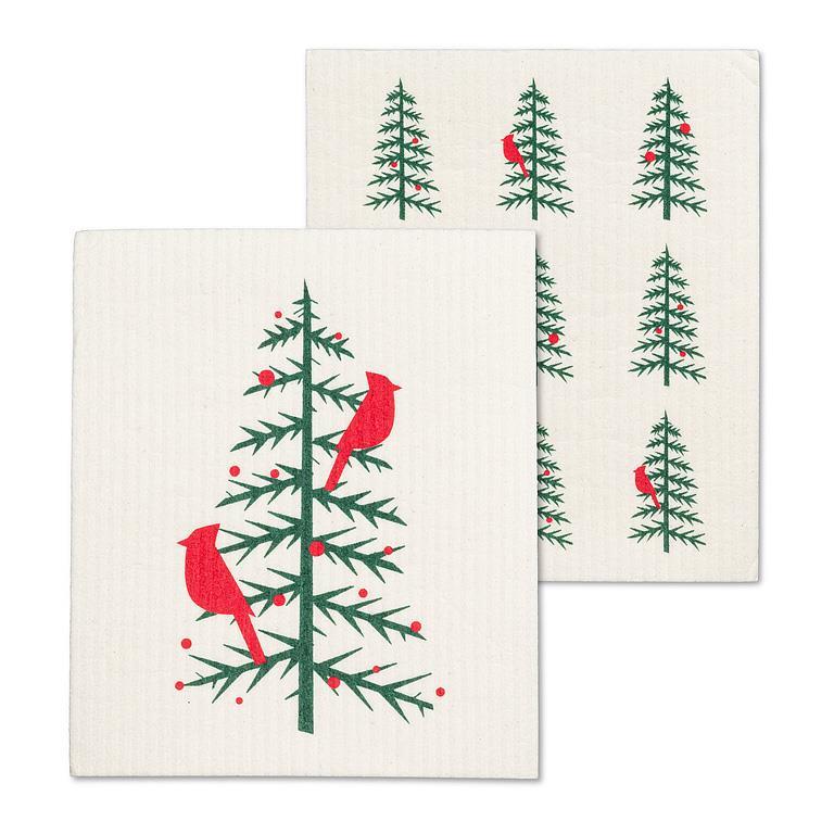 Cardinal Tree Swedish Dish Cloths Set 2
