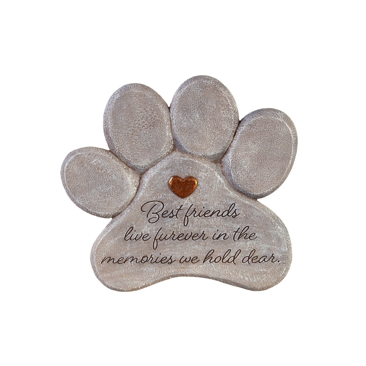 11" PET PAW MEMORIAL STONE