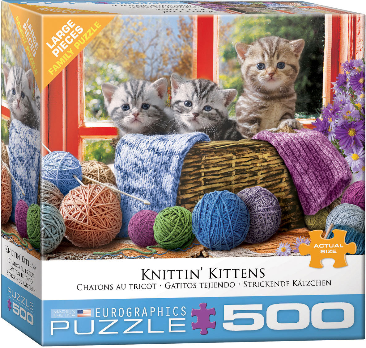 Knittin Kittens 500PC Puzzle