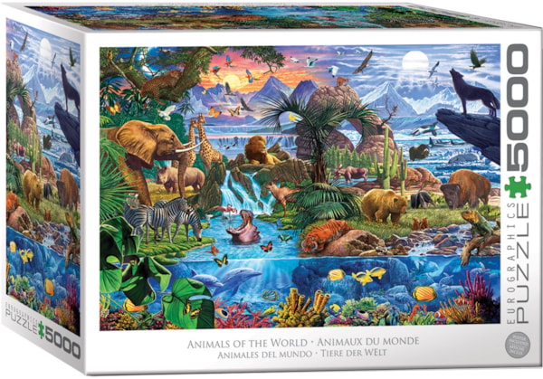 ANIMALS OF THE WORLD 5000PC PUZZLE