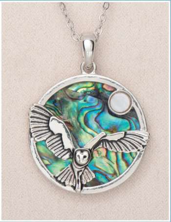 MOONLIT OWL NECKLACE