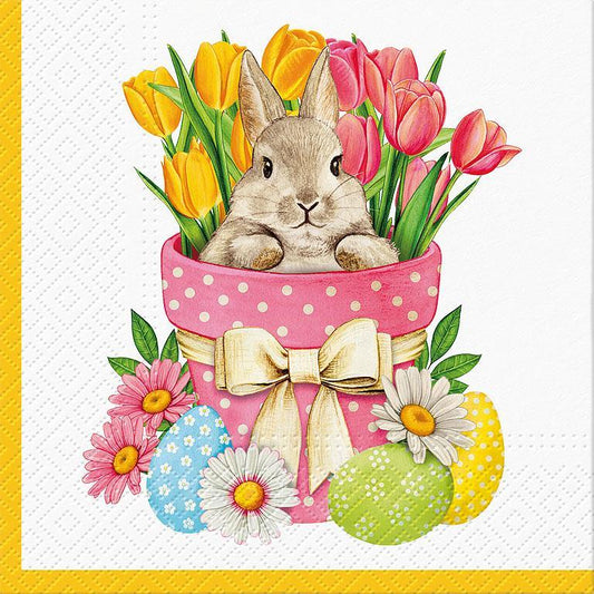LG FLOWER BUNNY NAPKINS