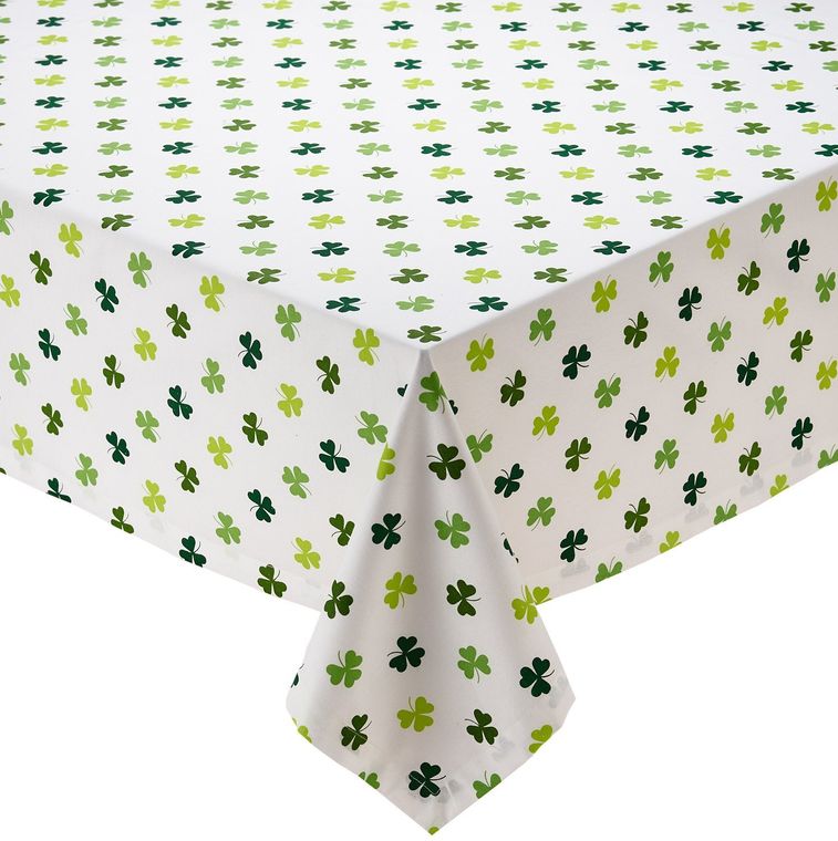 Shamrock Printed 60X84 Tablecloth