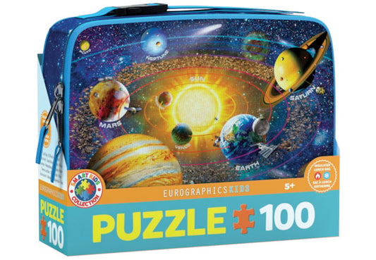 SOLAR SYSTEM LUNCH BAG 100PC PUZZLE