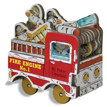 Mini Fire Engine Book On Wheels