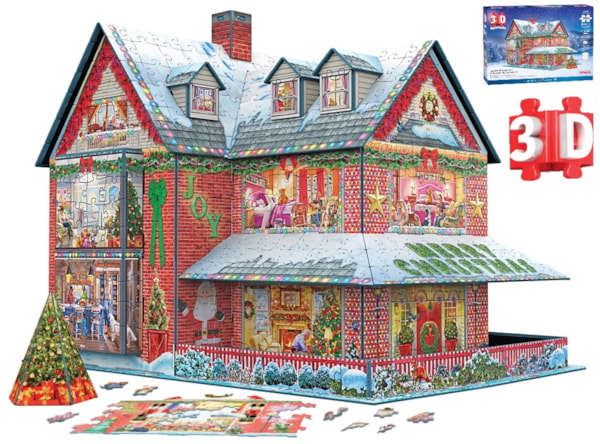 CHRISTMAS HOUSE 3D PUZZLE
