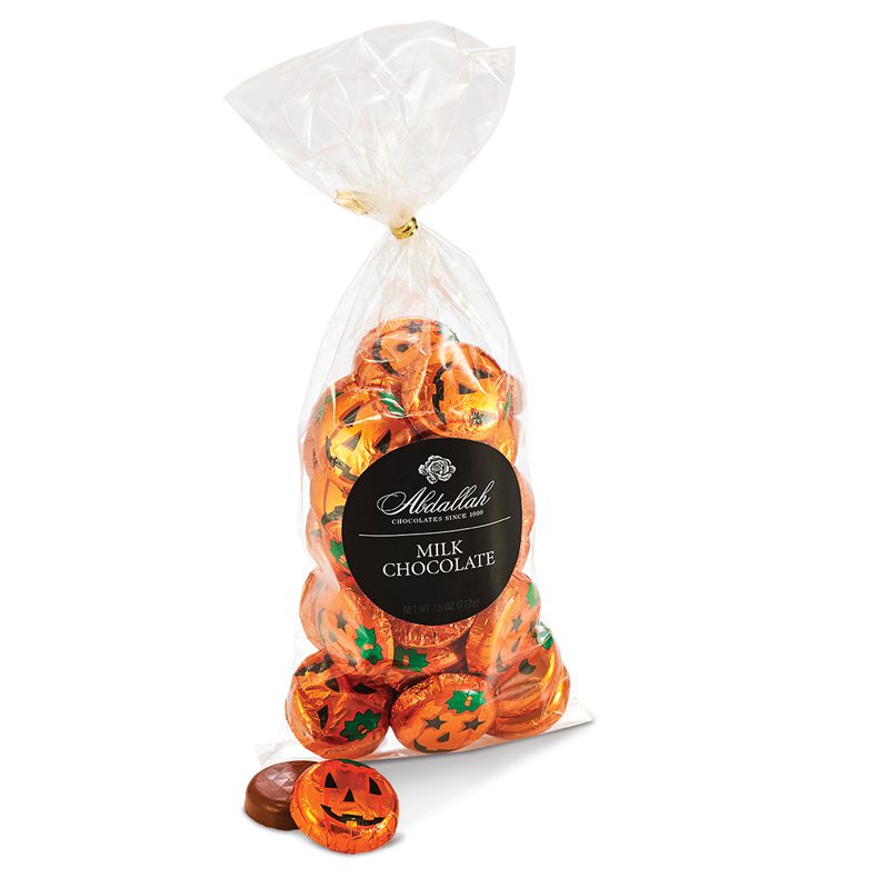6OZ Bag Foiled Milk Choc Jack-O-Lanterns
