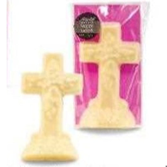 1.5oz White Chocolate Cross Solid