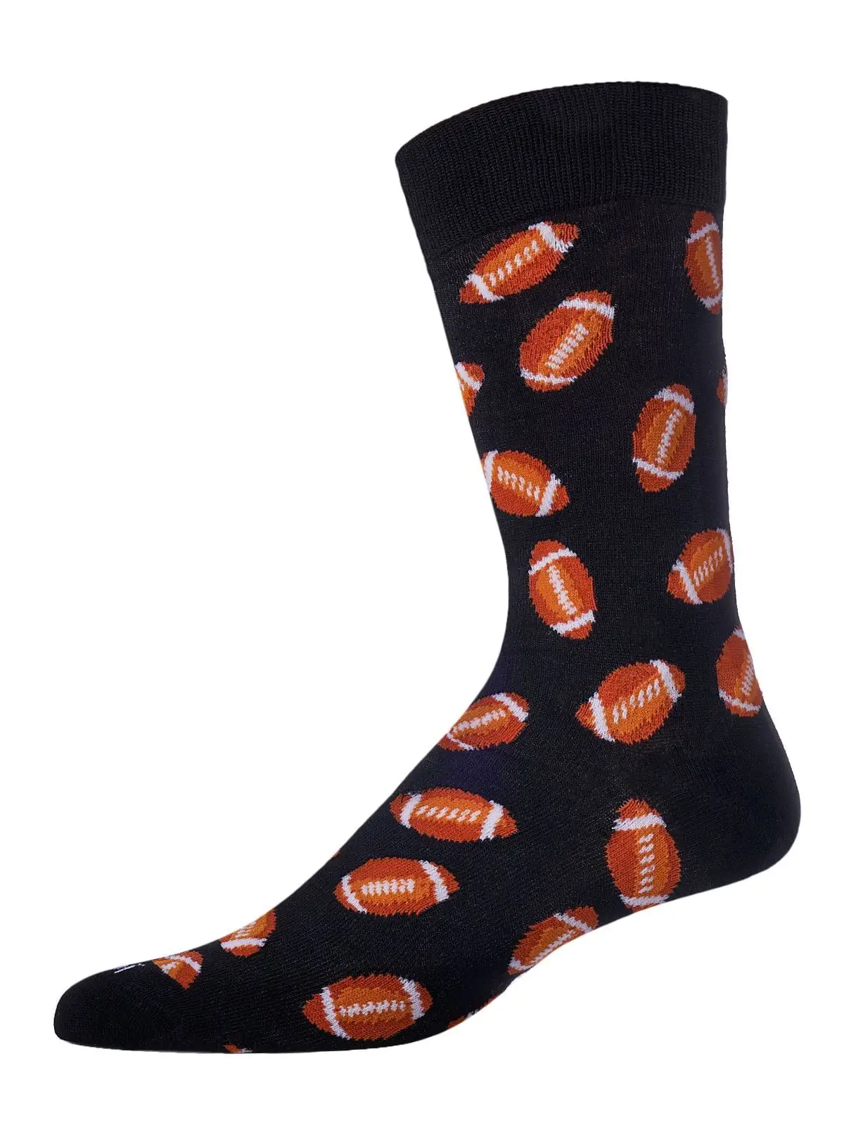 Mens BLACK FOOTBALL Bamboo Socks