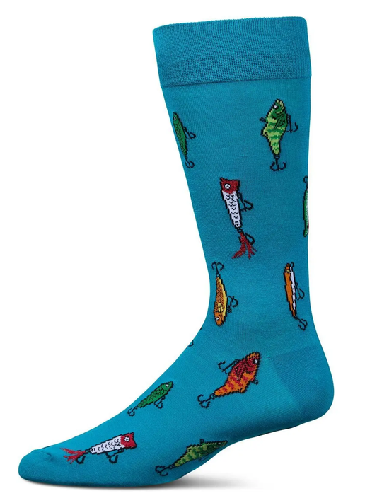 Mens GONE FISHING Bamboo Socks