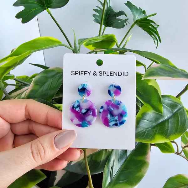 Purple Party Addy Earrings