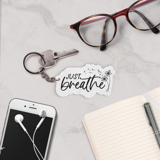 Just Breathe Keychain