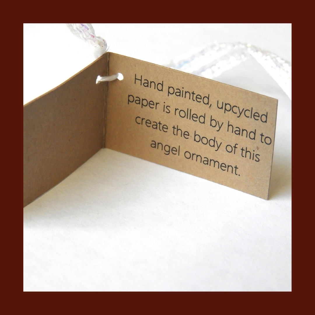 ROLLED PAPER ANGEL ORNAMENT