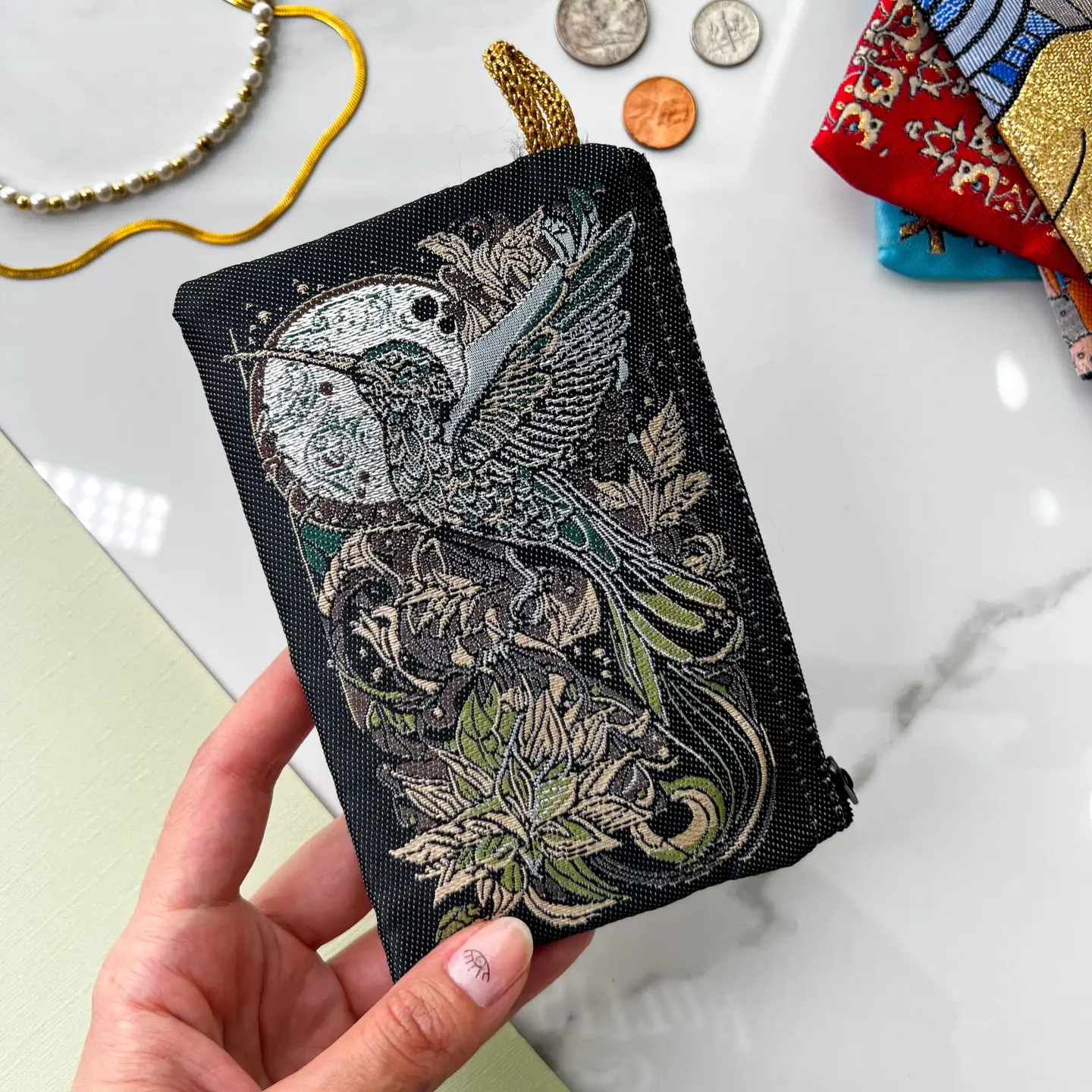 Bird Boho Coin Purse