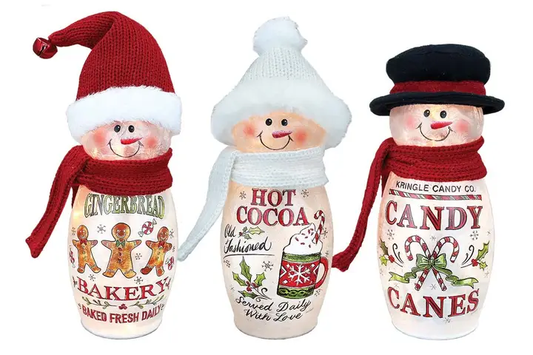 Treats Snowman With Hat Light Up