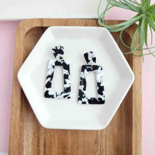 Black & White Avery Earrings