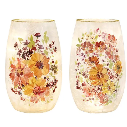 Autumns Joy Pre-lit Small Vase
