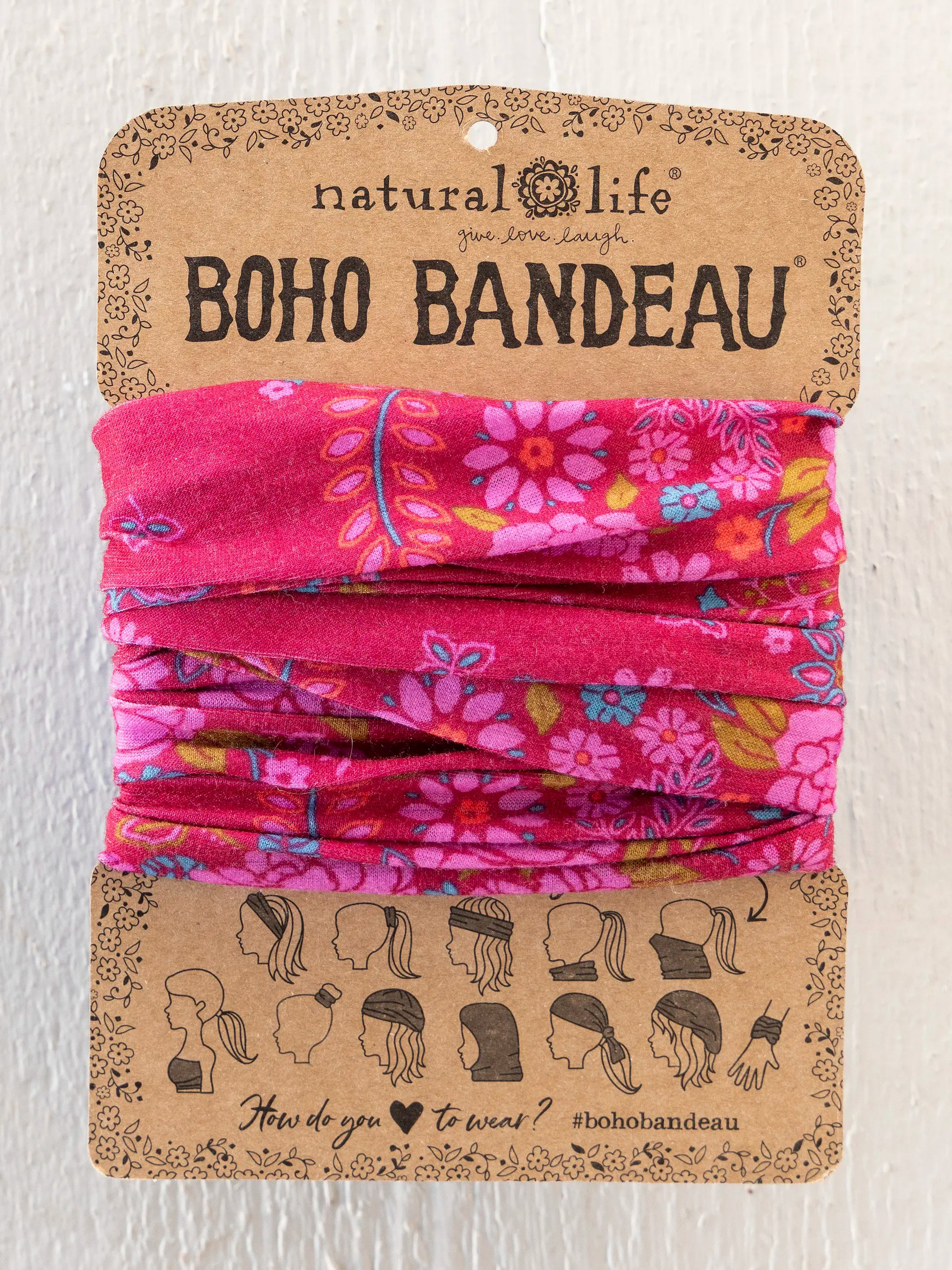 Merlot Floral Boho Bandeau