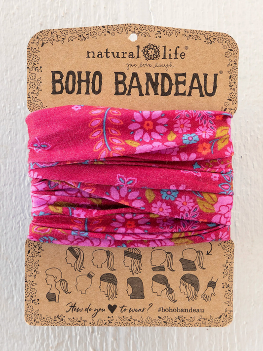 Merlot Floral Boho Bandeau