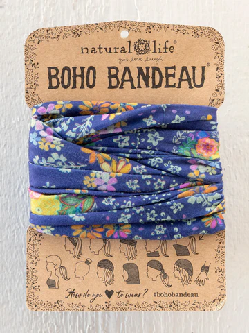 Navy Tropic Boho Bandeau