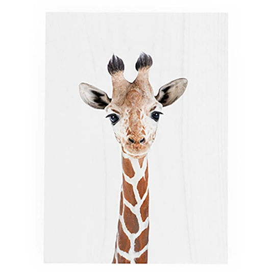 Giraffe 5X7 Block Sign