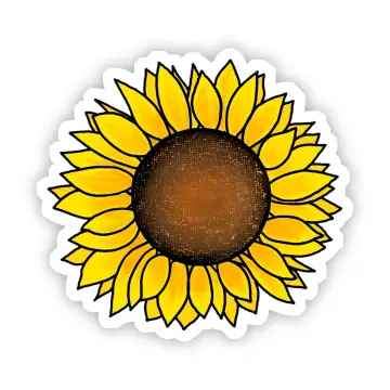 Yellow Sunflower Sticker