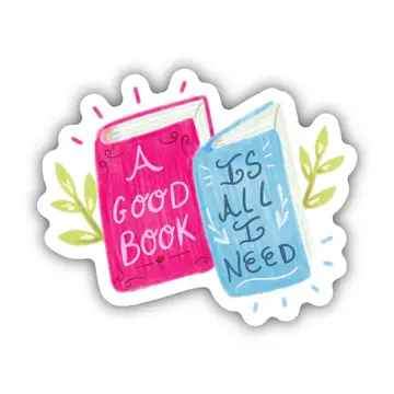 A Good Book Sticker
