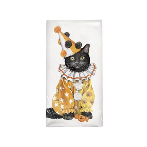 Clown Cat Flour Sack Towel