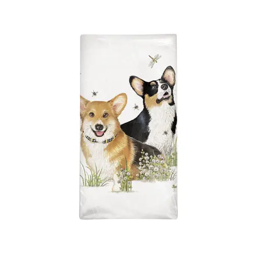 Corgi Pals Flour Sack Towel