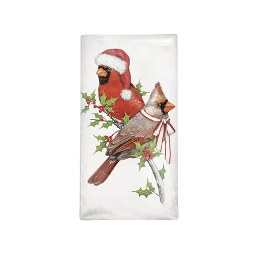 Cardinals On Holly Towel
