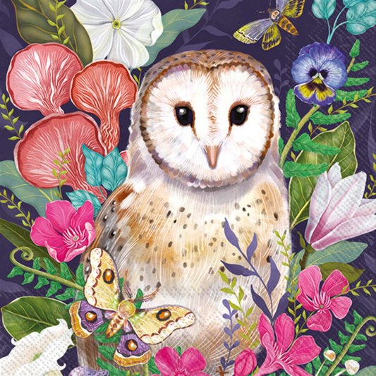 BARN OWL Beverage Napkins