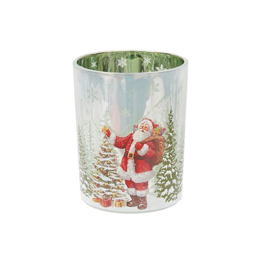 Med Santa Class Candle Holder 4X4X5