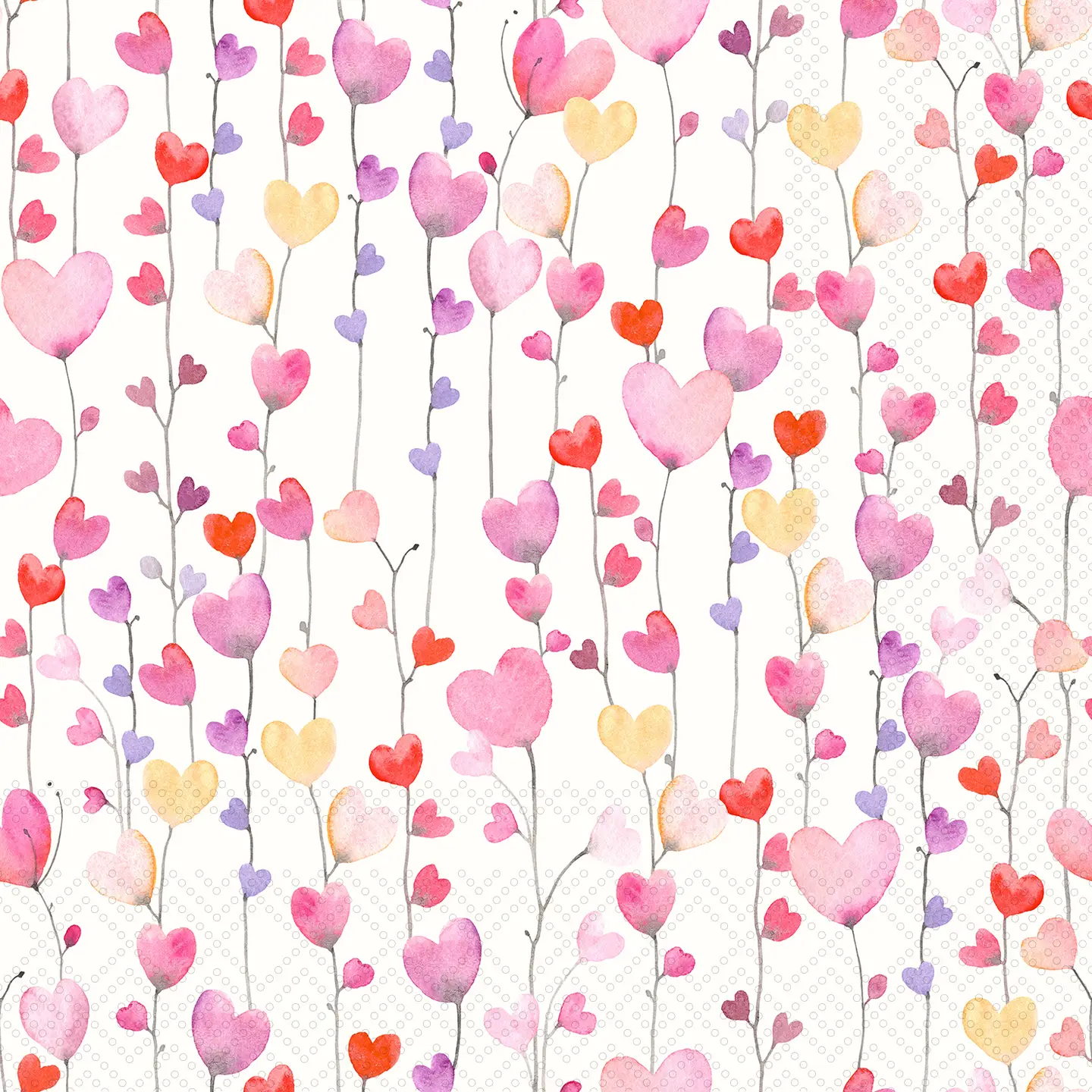 Heart On A String Cocktail Napkins