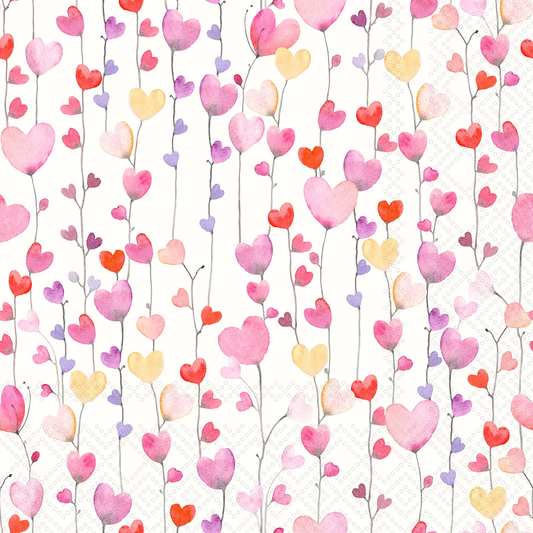 Heart On A String Cocktail Napkins