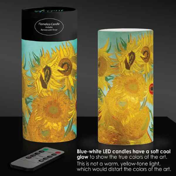 SUNFLOWERS FLAMELESS CANDLE
