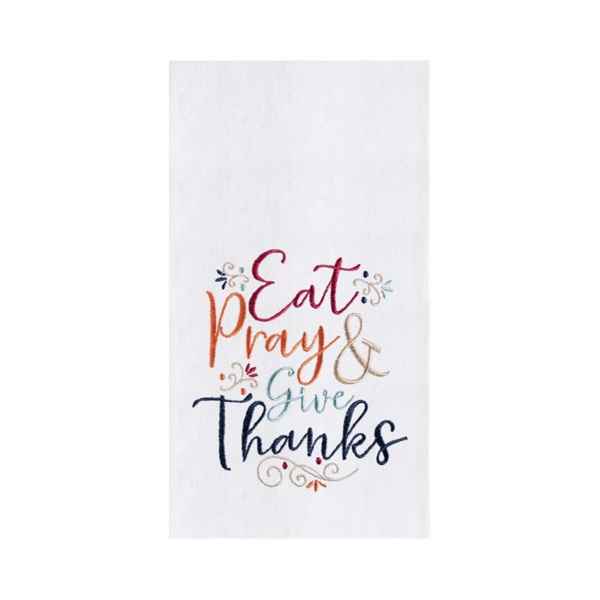 Eat Pray & Give Thanks Flour Sack Towel